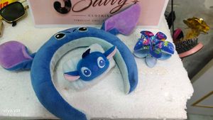 Cute Stitch Plush Hair set