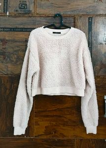 Soft pink Cozy Fleece Crewneck Sweatshirt