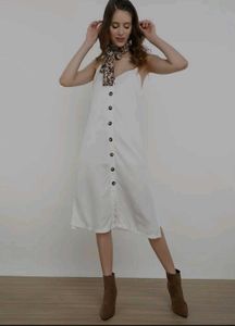 Night Thinking, Daydreaming White Midi Dress