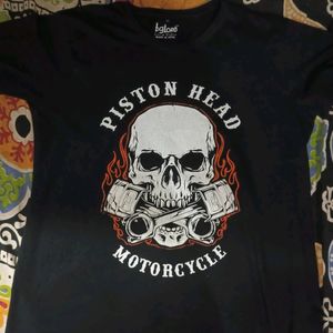 Black Printed Tshirt For Men