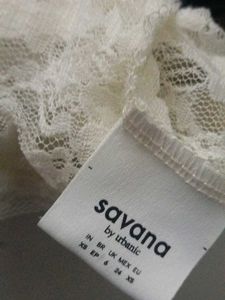 Chic Lace V-Neck White Top