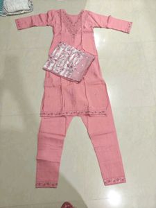 Beautiful Pink Kurta Set with Dupatta
