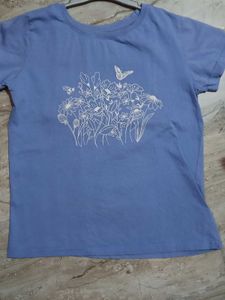 Cute Butterfly & Bee Floral T-Shirt