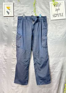 Men's Blue Cargo Pants