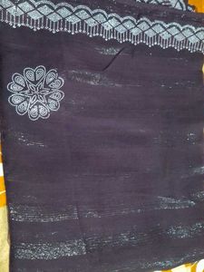 Elegant Dark Purple Saree