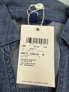 Denim Tiered Midi Dress
