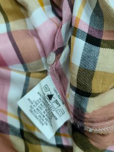 Pink Plaid Button-Down Shirt