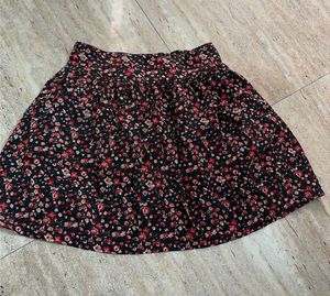 Floral Print Skater Skirt