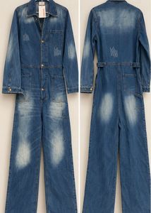 Vintage Wash Denim Jumpsuit