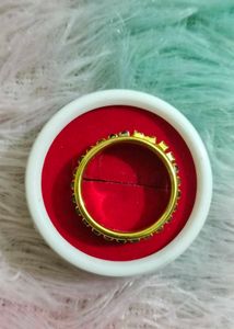 Gold Ring with Colored Stones