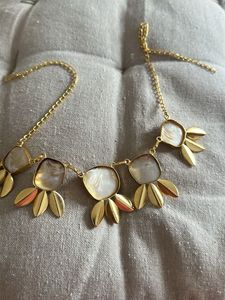 Boho Chic Mother of Pearl Necklace &amp; Earrings Set