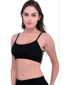 Black Sports Bra - Comfortable Fit pack of 2