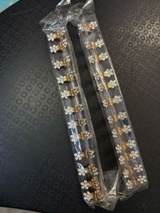 Mini Floral Rhinestone Hair Claw Clips