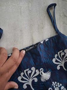Navy Blue Ethnic Kurta Suit