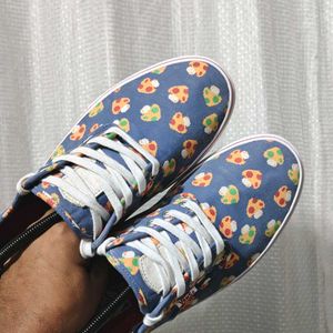 Fun Pizza Print Casual Shoes