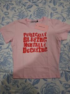 Graphic Print Cropped T-Shirt