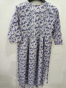 Elegant Floral Print Maternity Dress