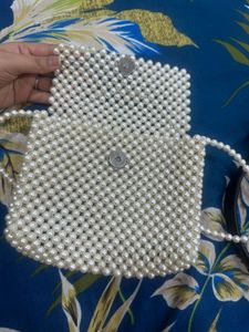 Elegant Pearl Beaded handmade Bag