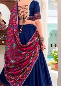 Stunning Blue Lehenga Choli Set