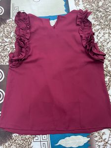 beautiful maroon top