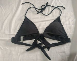 Black Triangle Bikini Top and thong
