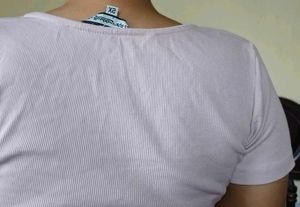 Trendy Cropped Ribbed Top