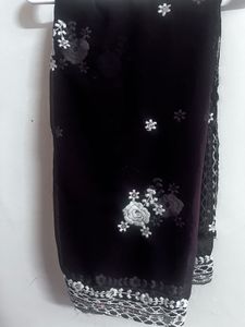 Elegant Black &amp; White Salwar Suit