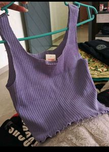 Cute Purple Cherry Tank Top