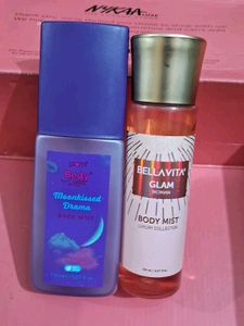 plum 🎑 moonkiss3d body mist and Bella vita