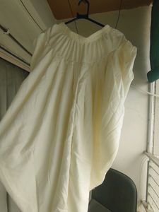 Medium Size, Elastic , Dhoti Style, White Pajama