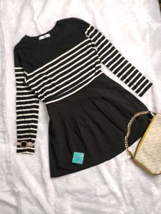 🥰Striped Long Sleeve with pocket Dress