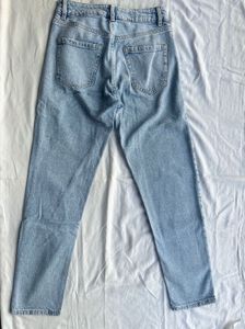 Straight Light Blue Denim Jeans