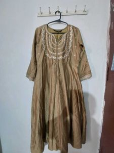 Embroidered Silk Kurta