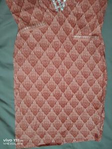 🌸 Elegant coral Printed Kurti 🌸🌸