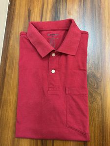 Classic Red Polo T-Shirt with Pocket