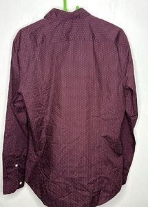 H&amp;M Maroon Slim Fit Formal Shirt