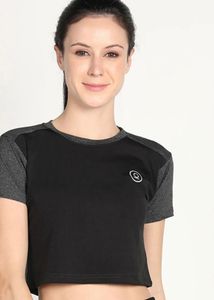 Black Activewear Crop Top