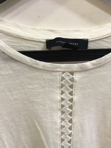 White Semi Lace Top For Women