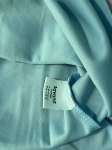 Baby Blue Asymmetrical Mini Dress