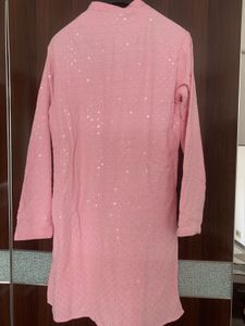 House Of Pataudi Embroiderered Sequinned Kurta