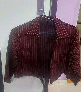 Crop Shirt Used As Shrug