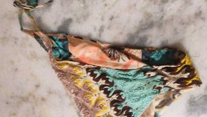Boho Crochet Trim Bikini Bottoms
