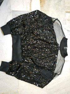 Sparkling Sequin Mesh Top