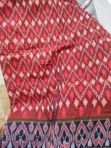 pure cotton pochampally woven saree