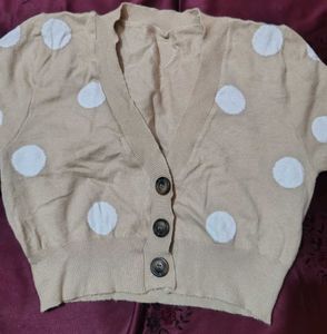Cute Polka Dot Cardigan