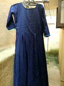THIS NEW DRESS .Elegant Navy Blue Kurta