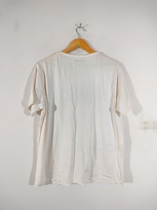 White Printed T Shirt (Men's)