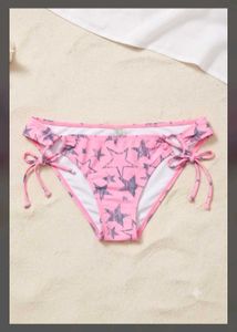 Pink Star Print Bikini Bottoms