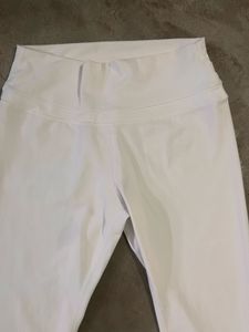 ODODOS High-Rise 3/4 Cropped Leggings White Active