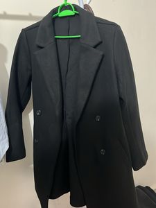 Black Double-Breasted Coat